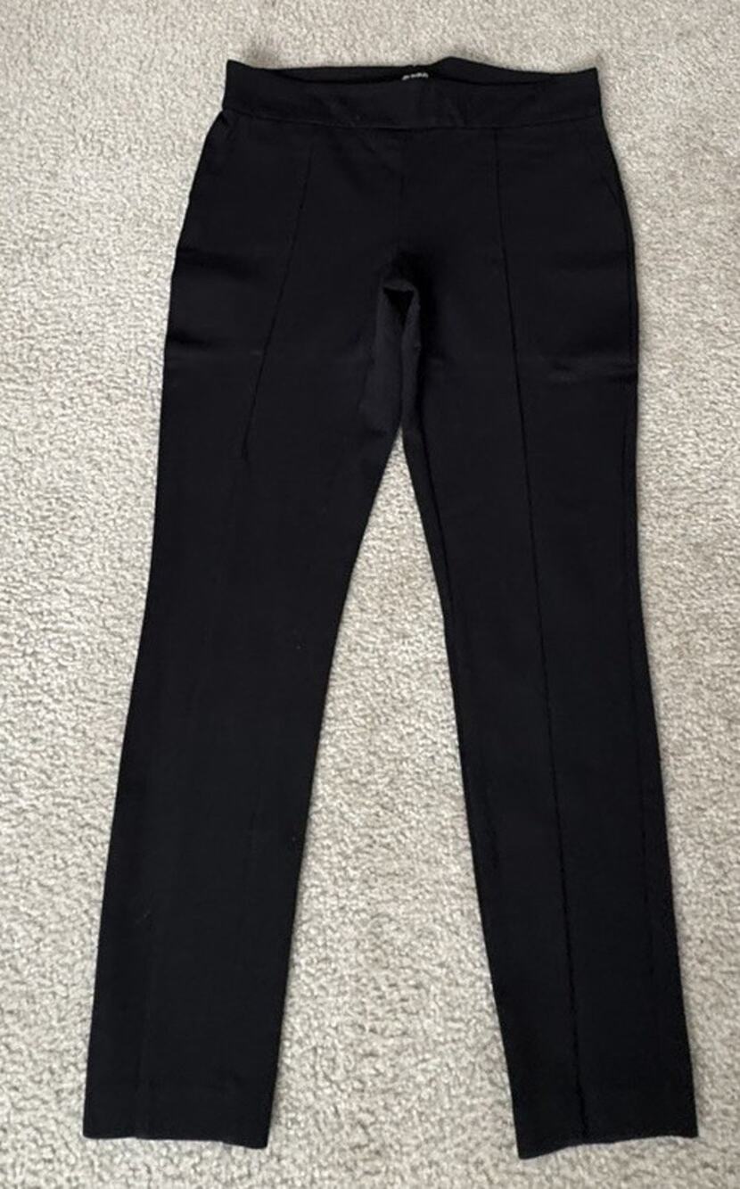 DKNY Jeans Womens Medium Black Pull On Ponte Pants Straight Leg Stretch